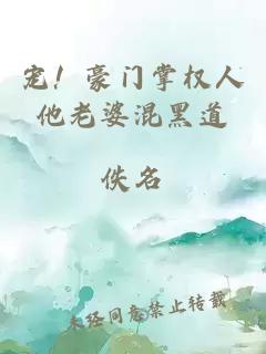 宠！豪门掌权人他老婆混黑道